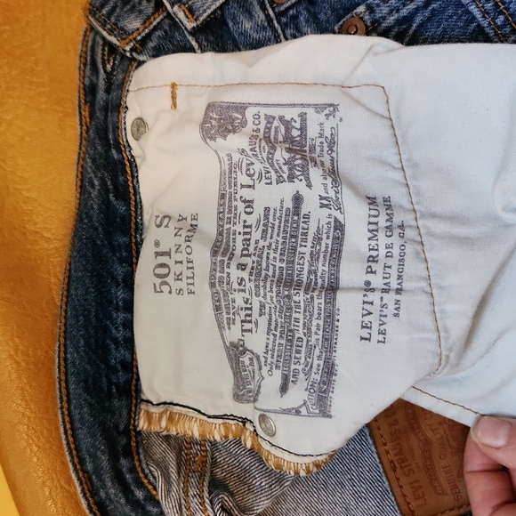 Levi's High rise cropped Jeans W26 L28 - Picture 7 of 8